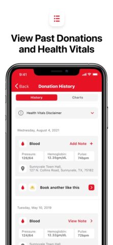 Blood Donor American Red Cross per iOS