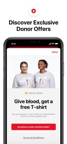 Blood Donor American Red Cross per iOS