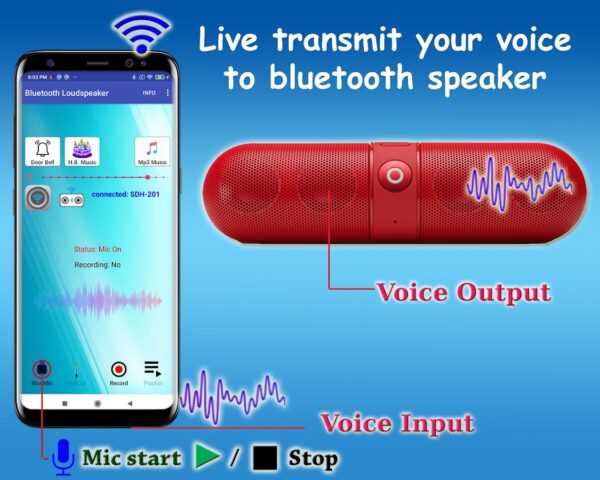 Bluetooth Loudspeaker для Android — скриншот 1