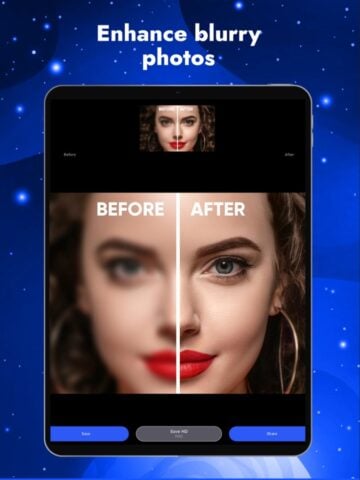 iOS용 사진 화질 및 투명도 개선 – BlurBuster AI