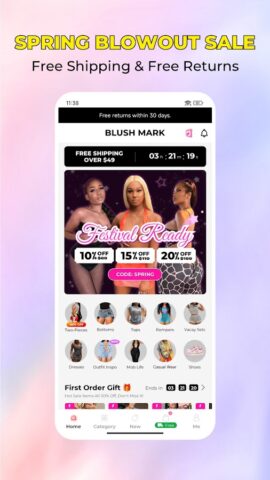 Blush Mark: Girls Happy Hour لنظام Android