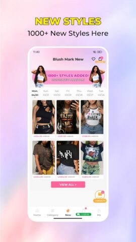 Blush Mark: Compras de ropa para Android