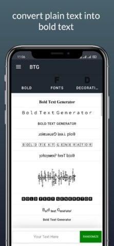 Bold Text Generator Fonts para Android