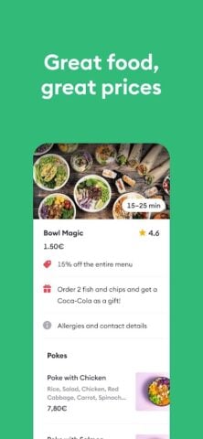 Bolt Food: Delivery & Takeaway für Android