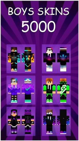Android için Boys skins for Minecraft PE