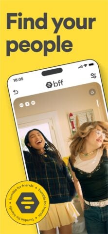 Bumble For Friends: Meet IRL pour iOS