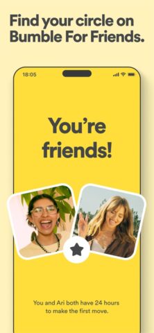 Bumble For Friends: Amigos IRL para iOS