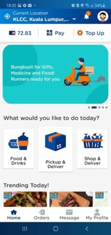 Android 版 Bungkusit – Delivery / Runner