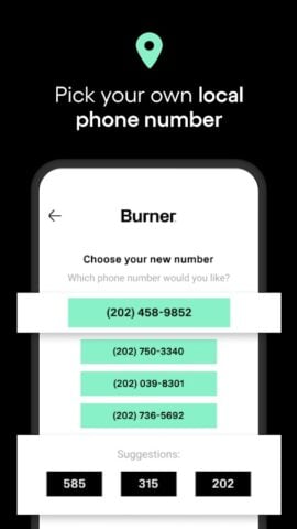 Android 用 Burner: Second Phone Number