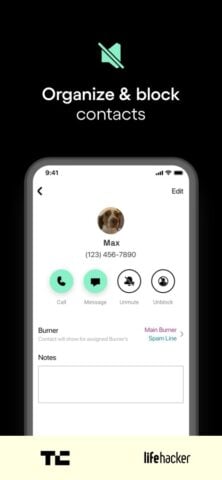 iOS 用 Burner: Second Phone Number