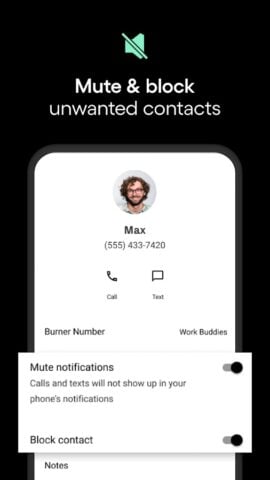Burner: Second Phone Number per Android