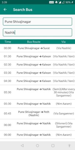Android 版 Buses Schedule & Timetable for