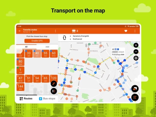 Bustime: Transport online pour iOS