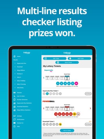 California Lottery สำหรับ iOS