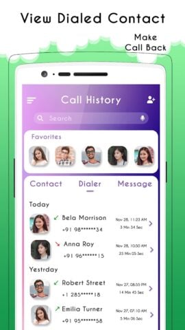 Call History : Any Numbers لنظام Android
