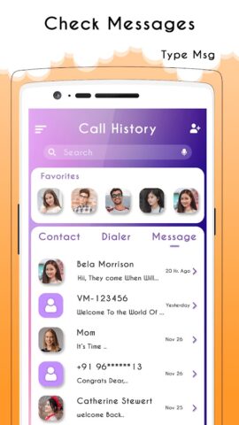 Call History : Any Numbers pour Android