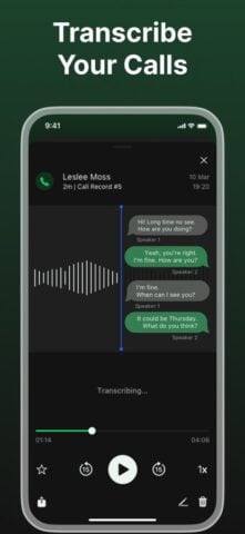 مسجل المكالمات – حفظ والاستماع لنظام iOS