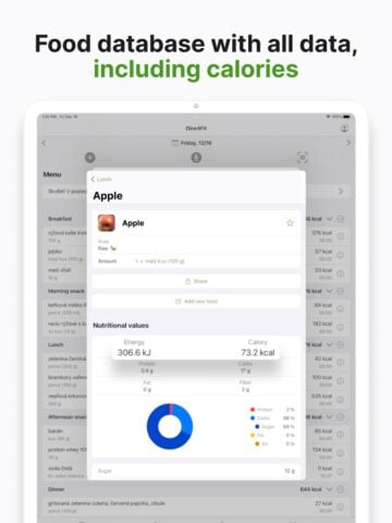 Calorie-counter by Dine4Fit for iOS