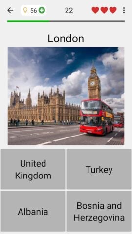 Android 用 首都 – 世界のすべての独立国: 地理学についての教育ゲーム