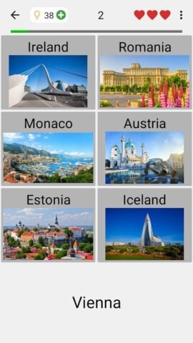 Android용 세계의 모든 국가의 수도 : 지리에 대 한 교육용 게임