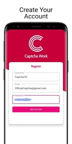 Captcha Typing Work-Online Job für Android