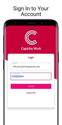 Android 版 Captcha Typing Work-Online Job