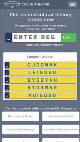 Car History Check for Android