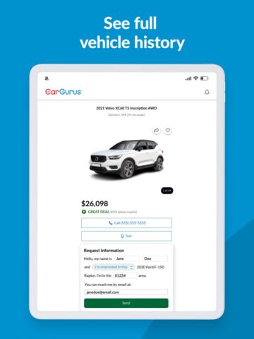 CarGurus: Used & New Cars สำหรับ iOS