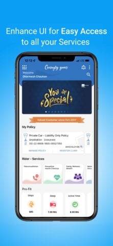 Caringly Yours: Insurance App لنظام iOS