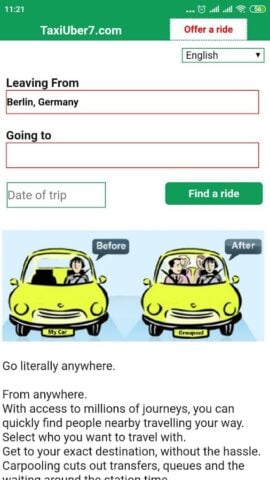Carpool: Ridesharing indriver für Android