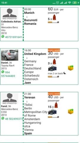 Carpool: Ridesharing indriver สำหรับ Android