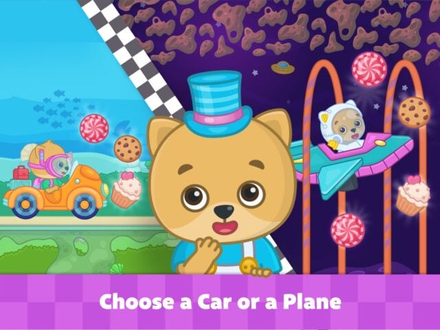 ألعاب سيارات للأطفال الصغار لنظام iOS