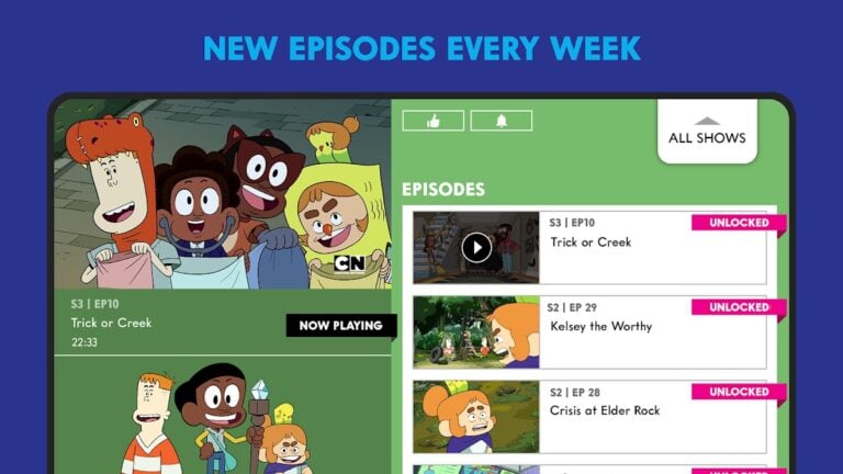 Android 版 Cartoon Network App