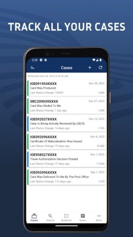Case Tracker US Immigration لنظام Android