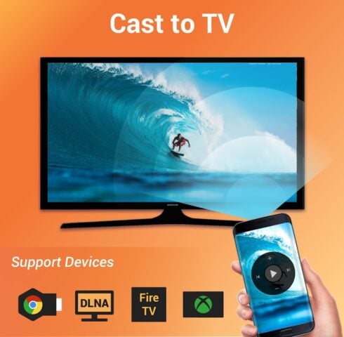 Android 版 Cast to TV – 投屏到電視，投射視頻到電視