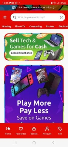 CeX: Tech & Games – Buy & Sell para Android
