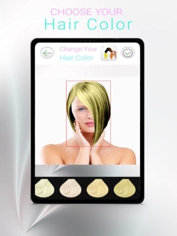 iOS 用 あなたの髪の色を変更する