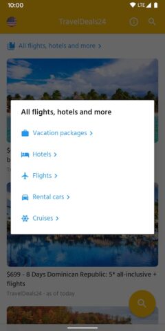 Voyages et Vacances à Rabais pour Android