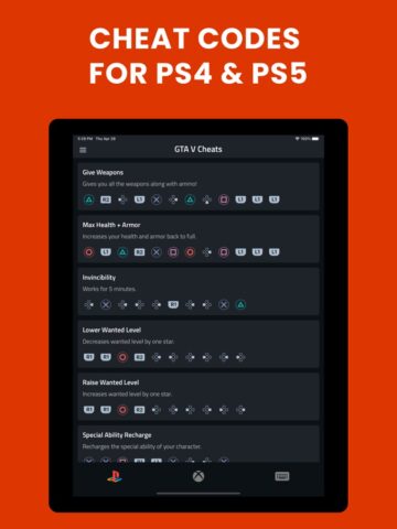 GTA 5 Cheats – Xbox Controller cho iOS