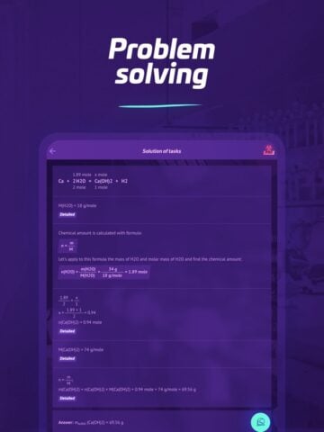 Chemistry X10 — problem solver for iOS