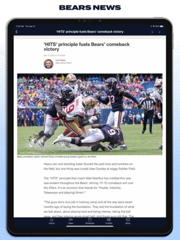 Chicago Bears Official App cho iOS