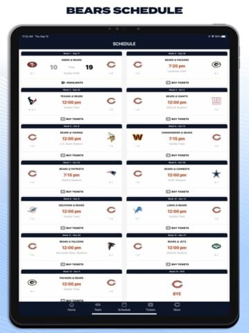 Chicago Bears Official App for iOS