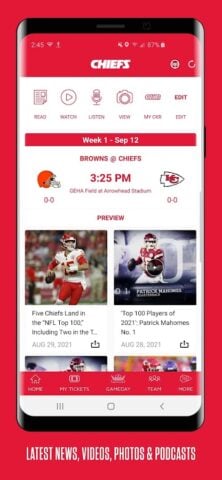 Chiefs Mobile pour Android