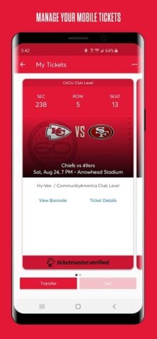 Chiefs Mobile สำหรับ Android