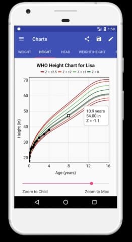 Android 版 Child Growth Tracker