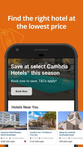 Android 版 選擇酒店 – 預訂！