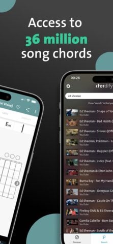 Chordify: Songs, Chords, Tuner สำหรับ iOS