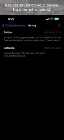 Citation Generator لنظام iOS