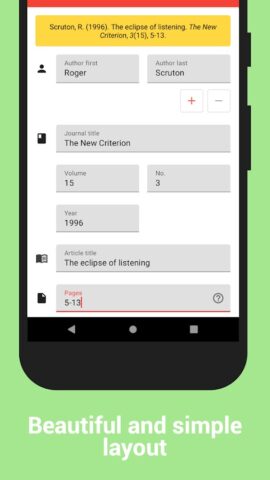 Citation Maker لنظام Android