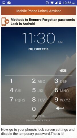Clear Mobile Password PIN Help для Android — скриншот 3